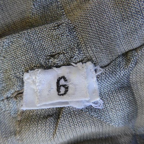 Vintage Boucle Wool Duster Jacket Pockets Open Front Lined Embellished Beige 6 - Picture 10 of 15